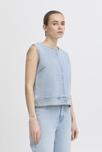 Load image into Gallery viewer, ICHI - Jeans Top Armios in light blue washed
