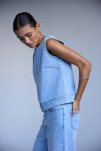Load image into Gallery viewer, ICHI - Jeans Top Armios in light blue washed
