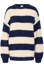 Lade das Bild in den Galerie-Viewer, ICHI - Pullover Dayana in Patriot Blue Streifen
