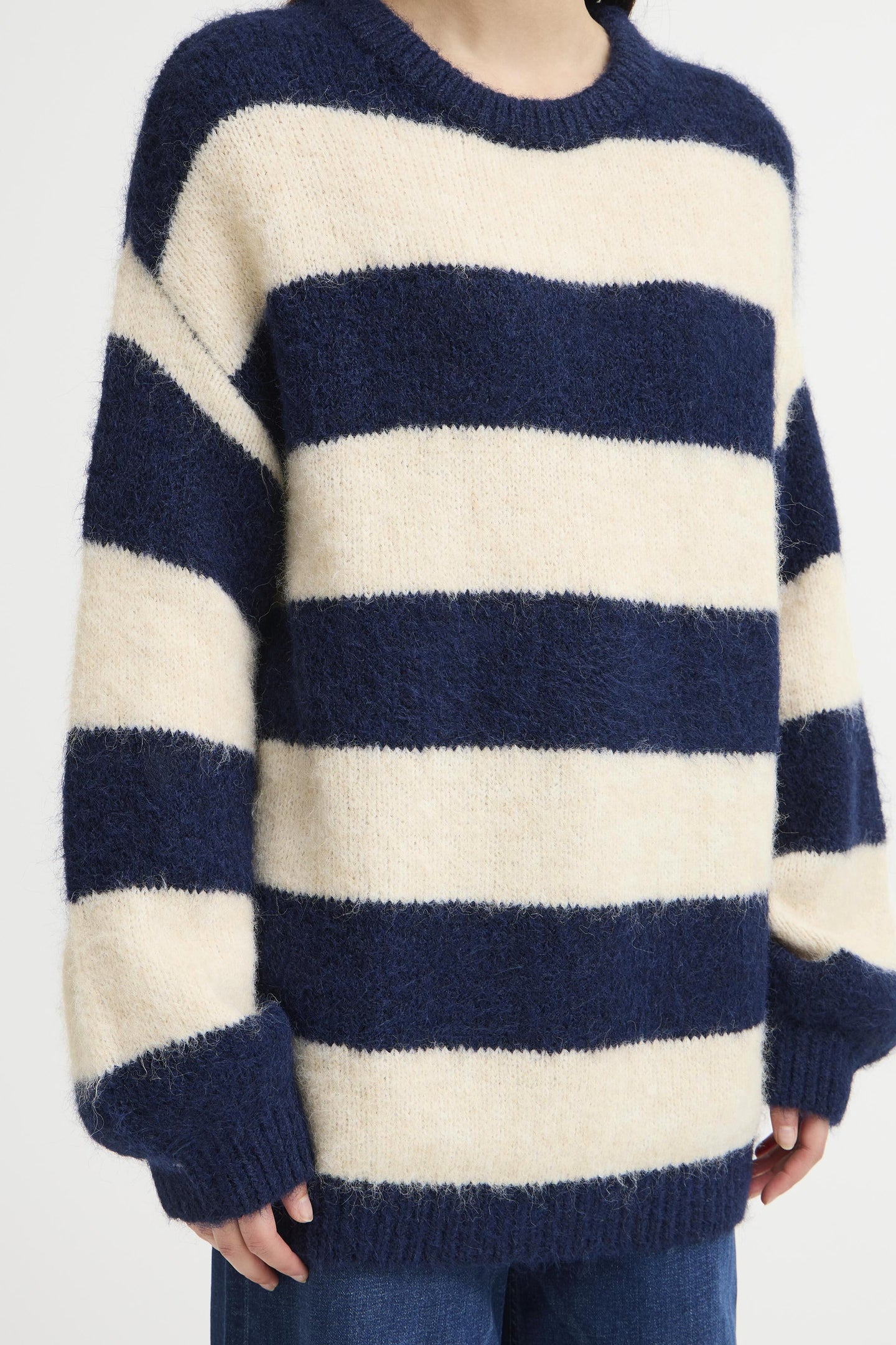 ICHI - Pullover Dayana in Patriot Blue Streifen