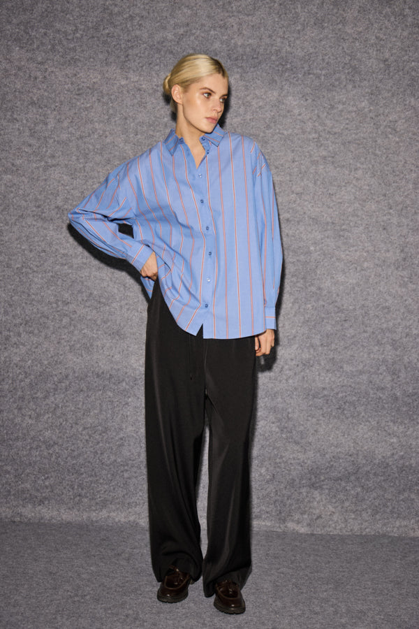 ICHI - Bluse Sadia Blue Yond Stripes