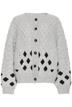 Lade das Bild in den Galerie-Viewer, ICHI - Cortana Cardigan in Grey Melange

