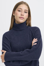Lade das Bild in den Galerie-Viewer, ICHI - Strickkleid Dasila in Total Eclipse Blue

