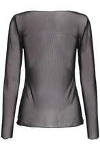 Lade das Bild in den Galerie-Viewer, ICHI - Longsleeve Noviola mit Steinchen in Black
