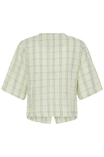 Load image into Gallery viewer, ICHI - Blazer Linno in lily green check
