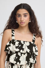 Lade das Bild in den Galerie-Viewer, ICHI - Kleid Hemma in black white flower
