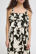 Lade das Bild in den Galerie-Viewer, ICHI - Kleid Hemma in black white flower
