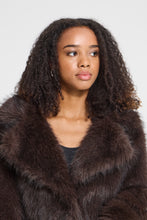 Lade das Bild in den Galerie-Viewer, ICHI -  Mantel Havuza in Chocolate Brown Melange
