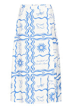 Lade das Bild in den Galerie-Viewer, ICHI - Rock Firisa in blue tile print
