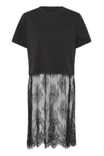 Lade das Bild in den Galerie-Viewer, ICHI - Kleid Palmer Mix in Black
