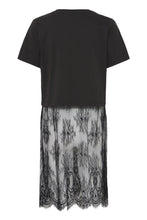 Lade das Bild in den Galerie-Viewer, ICHI - Kleid Palmer Mix in Black
