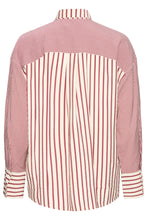 Load image into Gallery viewer, ICHI - Bluse Louri in  Rhododendron/White Stripe
