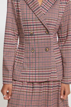 Load image into Gallery viewer, ICHI - Blazer Kate in Big Check Red
