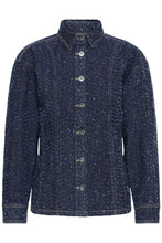 Lade das Bild in den Galerie-Viewer, ICHI  - Jeans Bluse Salia in Dark Blue Broken Denim
