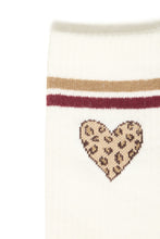 Load image into Gallery viewer, ICHI - Socke Gyda in Oatmeal melange mit Leo Herz
