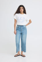 Load image into Gallery viewer, ICHI - Jeans Obinne Barrel fit in Denim light blue stonewashed
