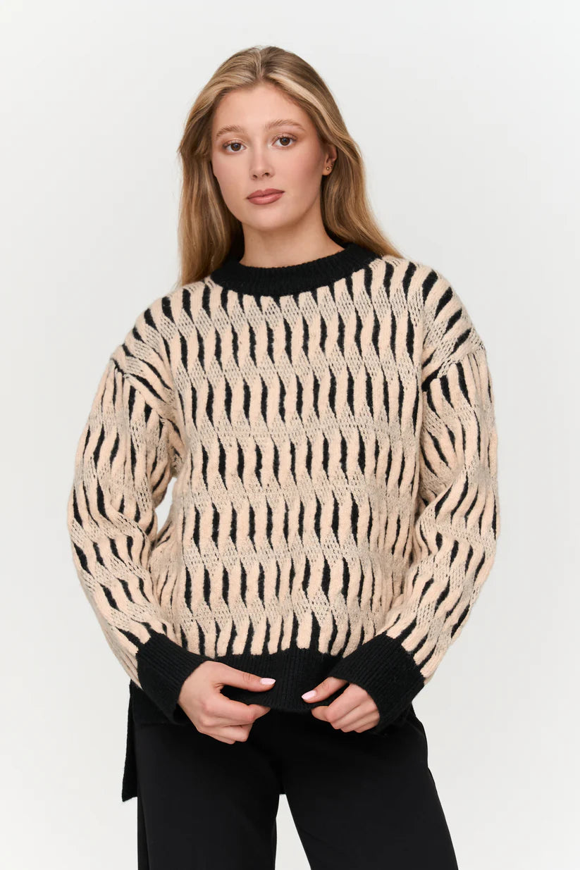 24colors - Strickpullover gemustert