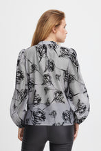 Load image into Gallery viewer, PULZ - Blouse Valley Frost Grey Black
