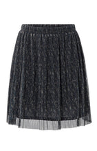 Load image into Gallery viewer, YAYA - Mesh Mini Skirt Blueberry Blue Print 
