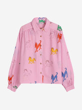 Lade das Bild in den Galerie-Viewer, BOBO CHOSES - Wonder Horse print gathered shirt
