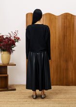 Load image into Gallery viewer, FRNCH - schwarzer Kunstleder Rock Bourdin
