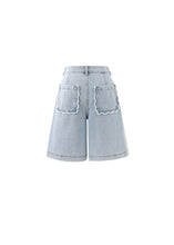 Load image into Gallery viewer, FRNCH - Bermuda Gaspare in Bleu Jean
