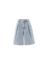 Load image into Gallery viewer, FRNCH - Bermuda Gaspare in Bleu Jean
