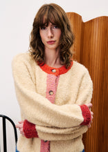Load image into Gallery viewer, FRNCH - Cardigan Cyclamen bunt creme
