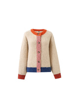 Load image into Gallery viewer, FRNCH - Cardigan Cyclamen bunt creme
