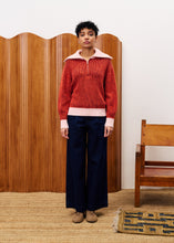 Load image into Gallery viewer, FRNCH - Pullover mit Zipper Paloma Rouge
