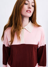 Lade das Bild in den Galerie-Viewer, FRNCH - Strickkleid Shirane in Rose Streifen
