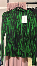 Load image into Gallery viewer, Pulz - Langarm -Shirt Lucia Green Glitter
