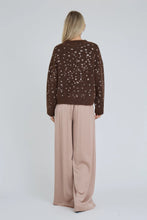 Load image into Gallery viewer, A-View - Deer Knit Pullover - Brown/Sand

