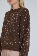 Load image into Gallery viewer, A-View - Deer Knit Pullover - Brown/Sand
