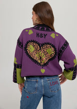 Load image into Gallery viewer, Harper &amp; Yve - Cardigan Jacke Jazz Violett Green Tea
