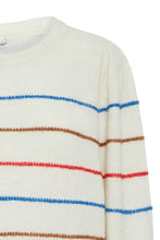 Load image into Gallery viewer, ICHI - Strickpullover Kamara Cloud Dancer Stripes
