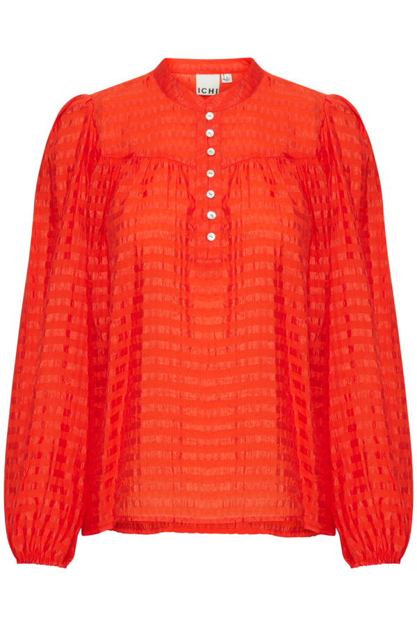 ICHI - Bluse Gizana orange Rost