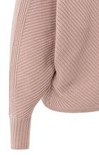 Lade das Bild in den Galerie-Viewer, YAYA - gerippter Pullover mit Fledermausärmeln blush pink melange
