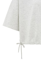 Lade das Bild in den Galerie-Viewer, YAYA - Kurzärmeliges Sweatshirt mit Kordelzügen Grey Melange
