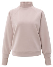 Lade das Bild in den Galerie-Viewer, YAYA - Sweatshirt mit gerippten Kragen in Shadow Gray Pink
