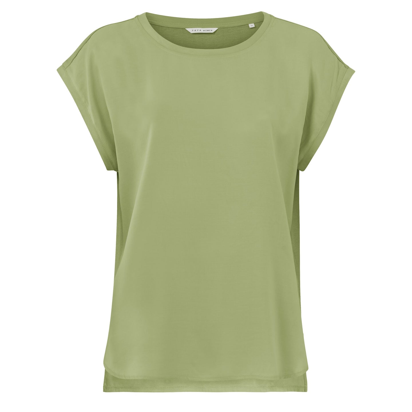 YAYA - Basic Shirt Cupro Sage Green