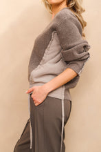 Lade das Bild in den Galerie-Viewer, YAYA - Pullover mit Einsätzen in Cloud Grey

