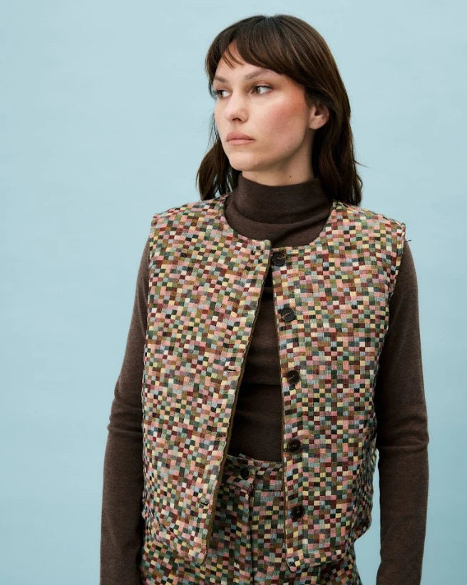 FRNCH - Wende Weste Lysandra in Multicolor