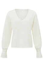 Load image into Gallery viewer, YAYA - V-neck sweater Wool White
