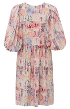 Load image into Gallery viewer, YAYA - Dress with balloon sleeves Flamingo Plume Pink design 
