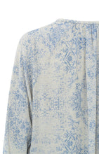 Load image into Gallery viewer, YAYA - light blouse with V-neck Winde Chime Beige design 
