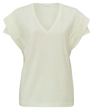 Load image into Gallery viewer, YAYA - Shirt with sleeve details Ivory White
