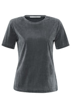 Lade das Bild in den Galerie-Viewer, YAYA - Velvet Mesh Shirt Dark Metal Grey
