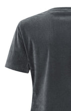 Lade das Bild in den Galerie-Viewer, YAYA - Velvet Mesh Shirt Dark Metal Grey
