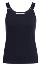 Lade das Bild in den Galerie-Viewer, YAYA - Oberteil mit Ringdetails an Träger in Navy Blue
